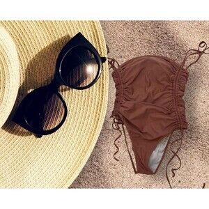 Women’s Swimsuit Bathing Suit Pink Lily soft pale Pink One Piece Size M